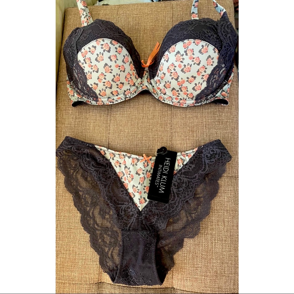 Floral Heidi Klum Bra